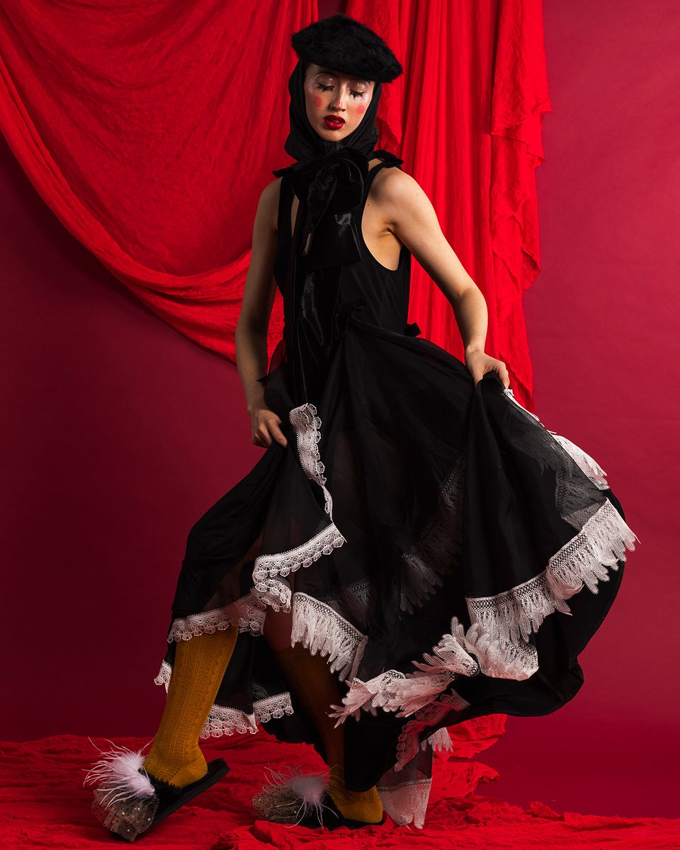 sorm'86 Laula Dress ＭＬ Lay Lay Dress: Black/White | Saint Stella M